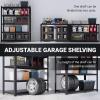 imageFLEXIMOUNTS Garage Shelving Storage Racks and Shelving Basement Storage Shelves Garage Storage Shelves 5Tier Metal Shelf 48quot W x 24quot D x 72quot H