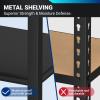 imageFLEXIMOUNTS Garage Shelving Storage Racks and Shelving Basement Storage Shelves Garage Storage Shelves 5Tier Metal Shelf 48quot W x 24quot D x 72quot H