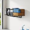 imageFLEXIMOUNTS Garage Wall Shelving 2Pack 1x3 ft Includes 8 Bike Hooks Wall Shelf Garage Organization System wBike Hangers Storage Rack Floating Shelves 300 lbs Weight CapacityBlack