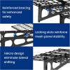 imageFLEXIMOUNTS Garage Wall Shelving 2Pack 1x3 ft Includes 8 Bike Hooks Wall Shelf Garage Organization System wBike Hangers Storage Rack Floating Shelves 300 lbs Weight CapacityBlack