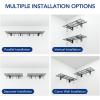 imageFLEXIMOUNTS Garage Wall Shelving 2Pack 1x3 ft Includes 8 Bike Hooks Wall Shelf Garage Organization System wBike Hangers Storage Rack Floating Shelves 300 lbs Weight CapacityBlack