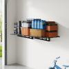 imageFLEXIMOUNTS Garage Wall Shelving 2Pack 1x3 ft Includes 8 Bike Hooks Wall Shelf Garage Organization System wBike Hangers Storage Rack Floating Shelves 300 lbs Weight CapacityBlack