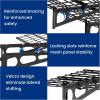 imageFLEXIMOUNTS Garage Wall Shelving 2Pack 1x3 ft Includes 8 Bike Hooks Wall Shelf Garage Organization System wBike Hangers Storage Rack Floating Shelves 300 lbs Weight CapacityBlack