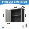 imageFLEXIMOUNTS Metal WallMounted Tool Storage Cabinet with Locking Door Shelf and Drawer  Ideal for Garage Storage Warehouse and Office Use BlackGrey