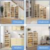 imageFLEXIMOUNTS Shoe Rack Organizer Storage Box 9 Tiers18 Pairs Portable Folding Shoe Rack for Closet Entryway Collapsible Shoe Cabinet with Magnetic Clear Door for Front Door Entrance9 Tiers 18 Pairsmore boots