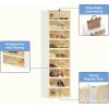 imageFLEXIMOUNTS Shoe Rack Organizer Storage Box 9 Tiers18 Pairs Portable Folding Shoe Rack for Closet Entryway Collapsible Shoe Cabinet with Magnetic Clear Door for Front Door Entrance9 Tiers 18 Pairs