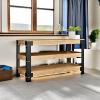 imageFLEXIMOUNTS Universal Steel Workbench Kit 5 Legs L Shaped Heavy Duty Work Bench for Garage Storage Shelving Workbenches Frame Black Customizable Work Table Brackets Lumber Not IncludedSteel Workbench