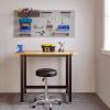 imageFLEXIMOUNTS Work Bench wDrawer 3000lb Capacity48x 24 Garage Workbench Workstation Rubber Wood Work Table Top HeavyDuty Steel Frame