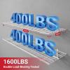 imageLEXIMOUNTS 2Pack 2x4ft Garage Shelving with Hooks 24inchby48inch Wall Shelf Garage Storage Racks Floating Shelves WhiteWhite
