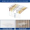 imageLEXIMOUNTS 2Pack 2x4ft Garage Shelving with Hooks 24inchby48inch Wall Shelf Garage Storage Racks Floating Shelves WhiteWhite