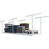 imageFLEXIMOUNTS 2x8 Garage Storage Rack Adjustable Overhead Storage Organization System Heavy Duty Metal Ceiling Rack 400lbs Weight Capacity BlackWhite