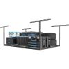 imageFLEXIMOUNTS 4x6 Overhead Garage Storage Adjustable Ceiling Rack 72quot Length x 48quot Width x 40quot Height 450lbs Weight Capacity WhiteBlack