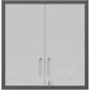 imageFLEXIMOUNTS Metal WallMounted Tool Storage Cabinet with Locking Door Shelf and Drawer  Ideal for Garage Storage Warehouse and Office Use BlackGrey