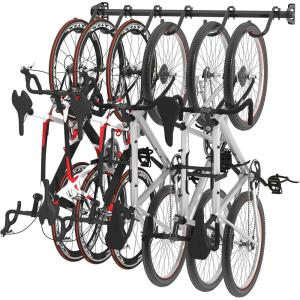 imageFLEXIMOUNTS 6 Bike Storage Rack Heavy Duty Wall Mount Hanger for Home ampamp Garage Holds Up to 300lbs6 Bikes
