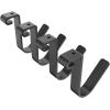 imageFLEXIMOUNTS 4 Pack Add On Storage Rail Hook Accessory for Ceiling Rack and Wall Shelving Max Weight Capacity up to 50lbs WhiteBlack