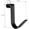imageFLEXIMOUNTS 4 Pack Add On Storage Rail Hook Accessory for Ceiling Rack and Wall Shelving Max Weight Capacity up to 50lbs WhiteBlack
