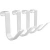 imageFLEXIMOUNTS 4 Pack Add On Storage Rail Hook Accessory for Ceiling Rack and Wall Shelving Max Weight Capacity up to 50lbs WhiteWhite
