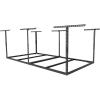 imageFLEXIMOUNTS 4x8 Overhead Garage Storage Rack without Decking Storage Organization System Heavy Duty Metal Garage Ceiling Racks 600lbs Weight Capacity BlackBlack