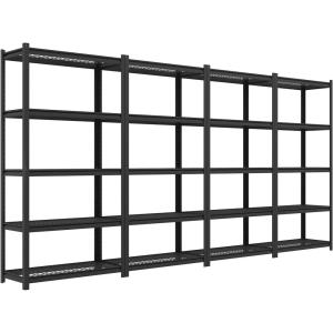 imageFLEXIMOUNTS Garage Shelving Heavy Duty Shelving 2000 lbs 5Tier Garage Storage ShelvesIndustrial Shelves for Heavy Tools and Equipment 48quot W x 24quot D x 72quot H4