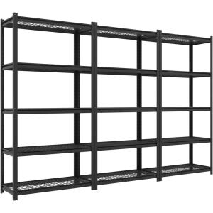 imageFLEXIMOUNTS Garage Shelving Heavy Duty Shelving 2000 lbs 5Tier Garage Storage ShelvesIndustrial Shelves for Heavy Tools and Equipment 48quot W x 24quot D x 72quot H3