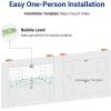 imageFLEXIMOUNTS 2Pack 1x3ft Garage Shelving 14inchby34inch Perforated Wall Shelf Heavy Duty Garage Storage Rack with 600 lbs Load Capacity Wall Mounted Organization System for Tools Heavy Bins2pack 1x6ft