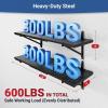 imageFLEXIMOUNTS 2Pack 1x3ft Garage Shelving 14inchby34inch Perforated Wall Shelf Heavy Duty Garage Storage Rack with 600 lbs Load Capacity Wall Mounted Organization System for Tools Heavy Bins2pack 1x3ft