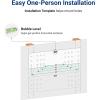 imageFLEXIMOUNTS 2Pack 1x3ft Garage Shelving 14inchby34inch Perforated Wall Shelf Heavy Duty Garage Storage Rack with 600 lbs Load Capacity Wall Mounted Organization System for Tools Heavy Bins2pack 1x3ft
