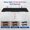 imageFLEXIMOUNTS 2Pack 1x3ft Garage Shelving 14inchby34inch Perforated Wall Shelf Heavy Duty Garage Storage Rack with 600 lbs Load Capacity Wall Mounted Organization System for Tools Heavy Bins2pack 1x3ft