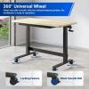 imageFLEXIMOUNTS 472 x 236 Adjustable Height Workbench with Hand Crank Drawers amp 360 Wheels  Rubber Wood Top HeavyDuty Workstation amp Steel Frame for Garage Studio Kitchen or Workshop472 x 236