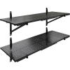 imageFLEXIMOUNTS 2Pack 1x3ft Garage Shelving 14inchby34inch Perforated Wall Shelf Heavy Duty Garage Storage Rack with 600 lbs Load Capacity Wall Mounted Organization System for Tools Heavy Bins2pack 1x3ft