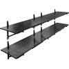 imageFLEXIMOUNTS 2Pack 1x3ft Garage Shelving 14inchby34inch Perforated Wall Shelf Heavy Duty Garage Storage Rack with 600 lbs Load Capacity Wall Mounted Organization System for Tools Heavy Bins2pack 1x6ft