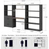 imageFLEXIMOUNTS Garage Storage Cabinet System 3in1 Modular Metal Tool Cabinet wWorkbench and Metal Board Shelf Includes Pegboard 24Gauge Steel 117L w 8 Doors Black FLEXIMOD SeriesBlack